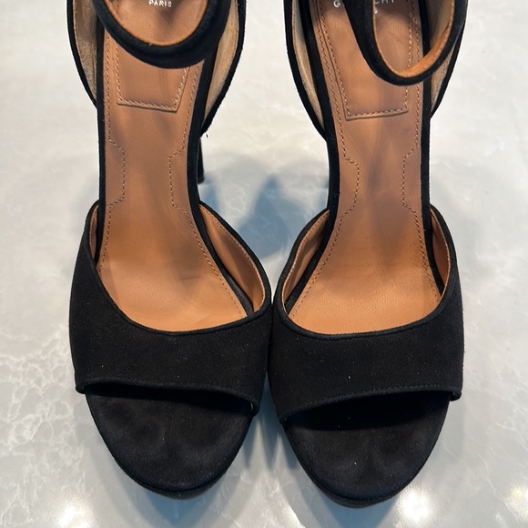 Givenchy Black Swede Heels, sz 39 - Picture 5 of 6